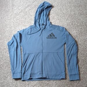 Adidas Blue Zip-Up Jacket